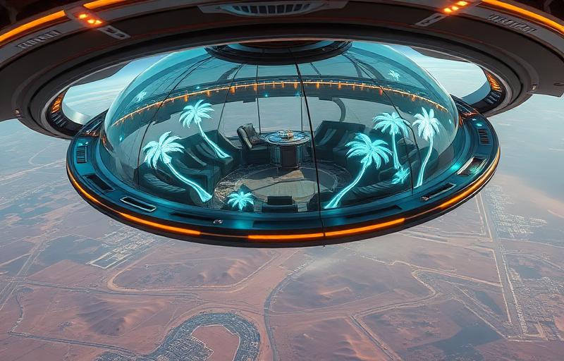 Helios Orbital Lounge circa 2087